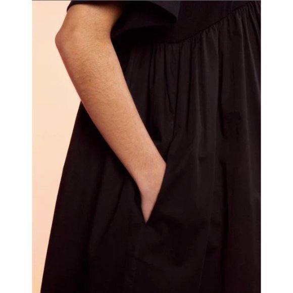 New Cynthia Rowley Jeweled Gemstone Gem Stone Hi Low Black T-Shirt Tee Dress - Picture 7 of 16